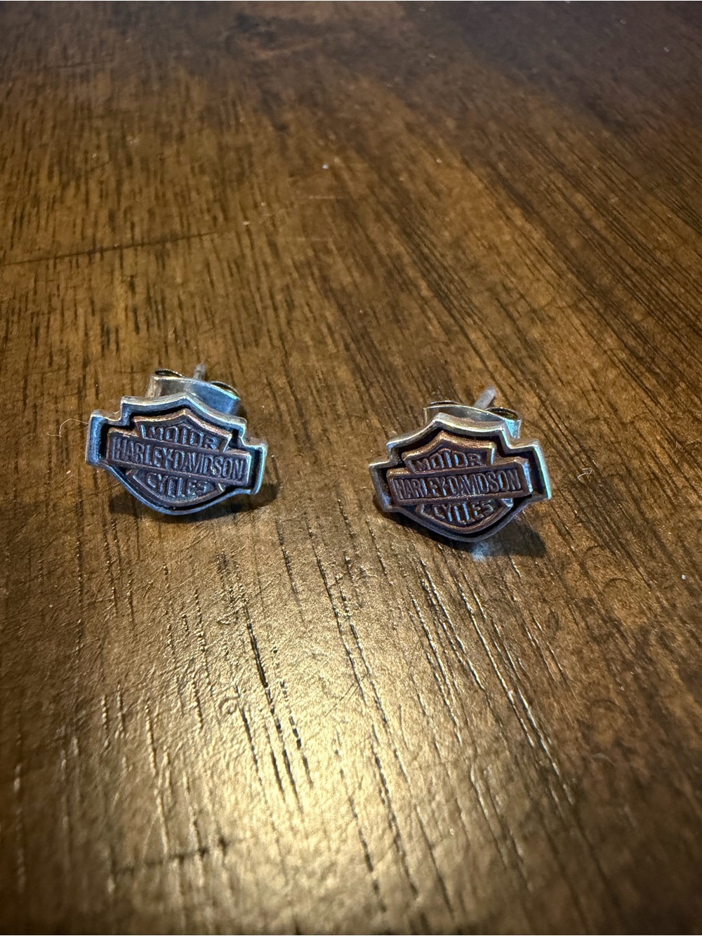 Harley-Davidson Silver Shield Earrings